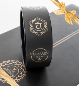 Yogi Favorite! VL Eco PU Chakra YogaWheel med Väska, black/gold