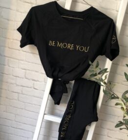 Limited Edition SALE! VACKRALIV YOGA T-Shirt BE MORE YOU