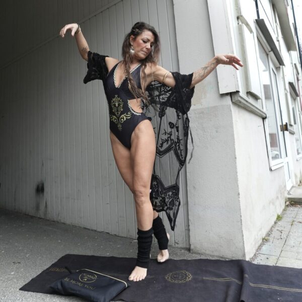 New! VL Dressy Ibiza KIMONO Lacework wide, black - Bild 2