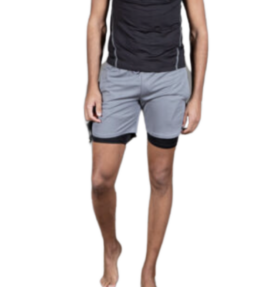 New! VACKRALIV YOGA&MEN DRY-FIT Shorts + innerbyxa, grey