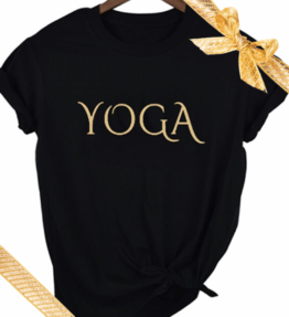 New! VL Dressy T-shirt YOGA cotton, black