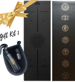 New! VL JUL YOGAKIT 1 - Magical Grip PU Eco Yogamatta, Yogaväska & Eco Rengöringskit