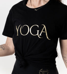 Winter SALE! VL Dressy T-shirt YOGA cotton, black