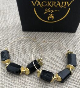 SALE! VACKRALIV YOGA Dressy Earrings Handmade BOHO Gemstone, gold