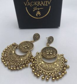Last Chance! VACKRALIV YOGA Dressy Earrings Lotus, gold