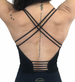 Winter SALE! VACKRALIV YOGA Soft LINNE ribbed thin straps, black