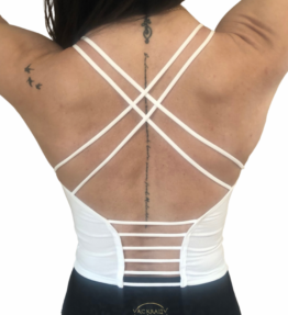 Limited Edition SALE! VACKRALIV YOGA LINNE thin straps, off white