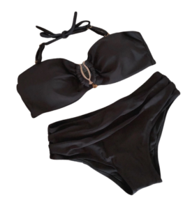 Limited Edition SALE! VACKRALIV YOGA Yoga&Swim Dressy Bikini Gold detail black