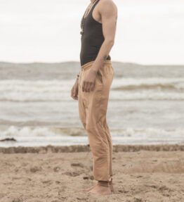 SALE! VACKRALIV YOGA&MEN Comfy Pants, dark beige