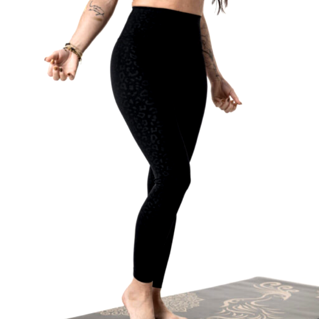 Yogi Favorite! VL MAGICAL SOFT SKIN LEGGINGS Extra High Be More You,  black/gold - VL YOGA