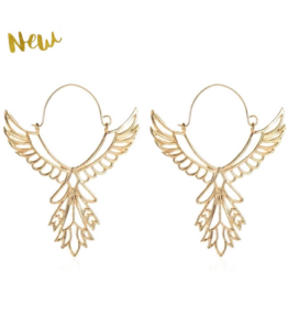 Yogi Favorite! VACKRALIV YOGA Dressy HEALING ANGELS Earrings, gold