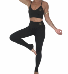 Winter SALE! VACKRALIV YOGA MAGICAL SOFT SKIN SEAMLESS KIT Long legs, black