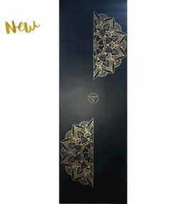 New! VL Magical Grip ECO PU MANDALA FLOWER GOLD YOGAMATTA & Yogaväska