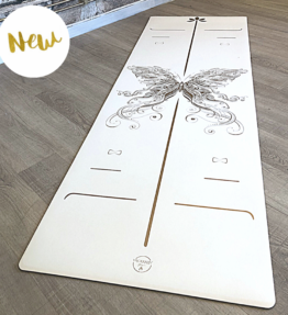 New! VL Magical Grip ECO PU BUTTERFLY WHITE GOLD YOGAMATTA