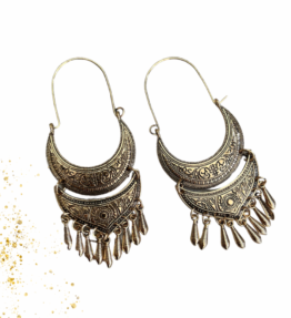 New! VACKRALIV YOGA Dressy Indian Ethnic Earrings, gold