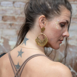SALE! VL Dressy Boho Magic Dangle Earrings, gold