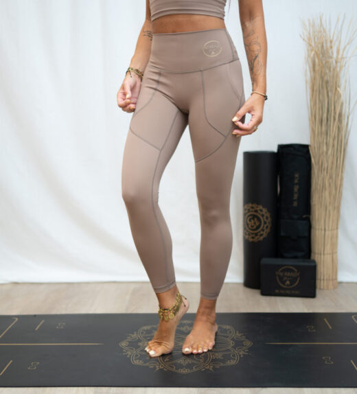 beige eco leggings