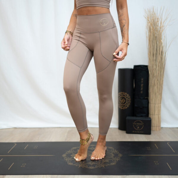 beige eco leggings