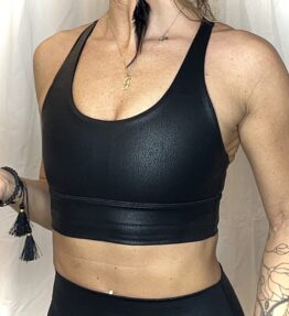 Last Chance! VL MAGICAL SOFT SKIN YOGA BH Shiney, black crocco