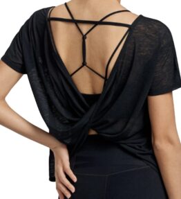 New! VL Dressy Top open back, black