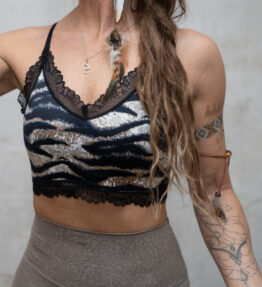 SALE! VL Yoga&Lingerie DRESSY SOFT BH Lacework straps, zebra