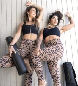 SALE! VL MAGICAL SOFT SKIN LEGGINGS Extra High, Tiger brun/beige
