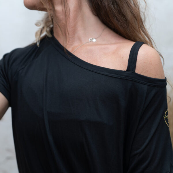 SALE! VL Magical Soft Skin Top Beauty One Shoulder, black - Bild 4
