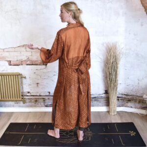 New! VL x WithSegerqvist KIMONO SILK Be More You, Orange & Gold