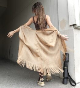 Yogi Favorite! VL Dressy & Shiney KIMONO Tassel, gold