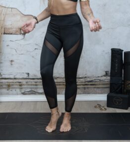 New! VL MAGICAL SOFT SKIN LEGGINGS Mesh Sporty High, black