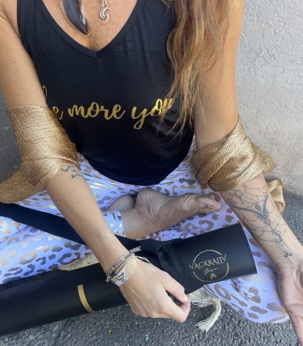 New! VL MAGICAL SOFT SKIN Dressy LEGGINGS GOLD LEO Extra High, white - Bild 3