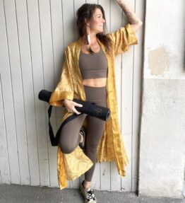 SALE! VL x WithSegerqvist KIMONO SILK Be More You, Yellow Flower