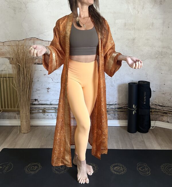New! VL x WithSegerqvist KIMONO SILK Be More You, Orange Summer - Bild 2