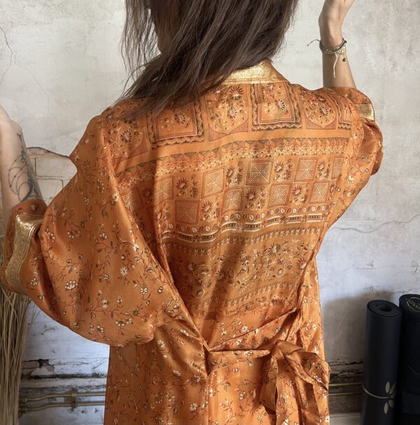 New! VL x WithSegerqvist KIMONO SILK Be More You, Orange Summer - Bild 3